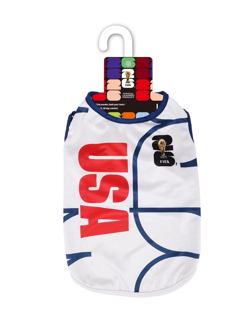 USA Red & Navy ship soccer Pet Jersey